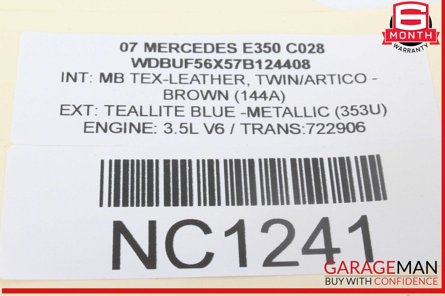 03-09 Mercedes W211 E350 Front Left Driver Side Door Control Module Unit OEM