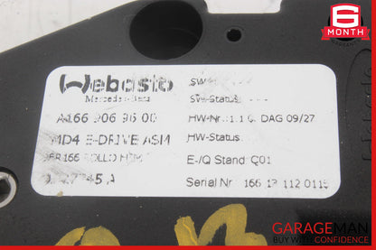 12-19 Mercedes X166 GL450 ML63 Roof Sun Shade Screen Roller Blind Motor OEM