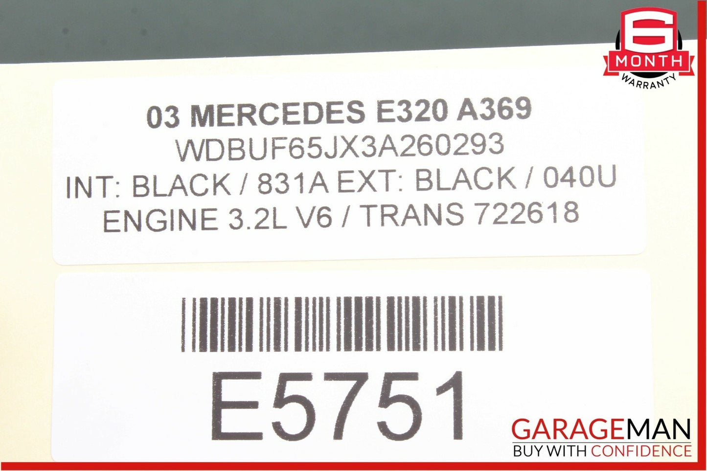 03-09 Mercedes W211 E320 Front Left Tweeter Speaker Cover Black OEM