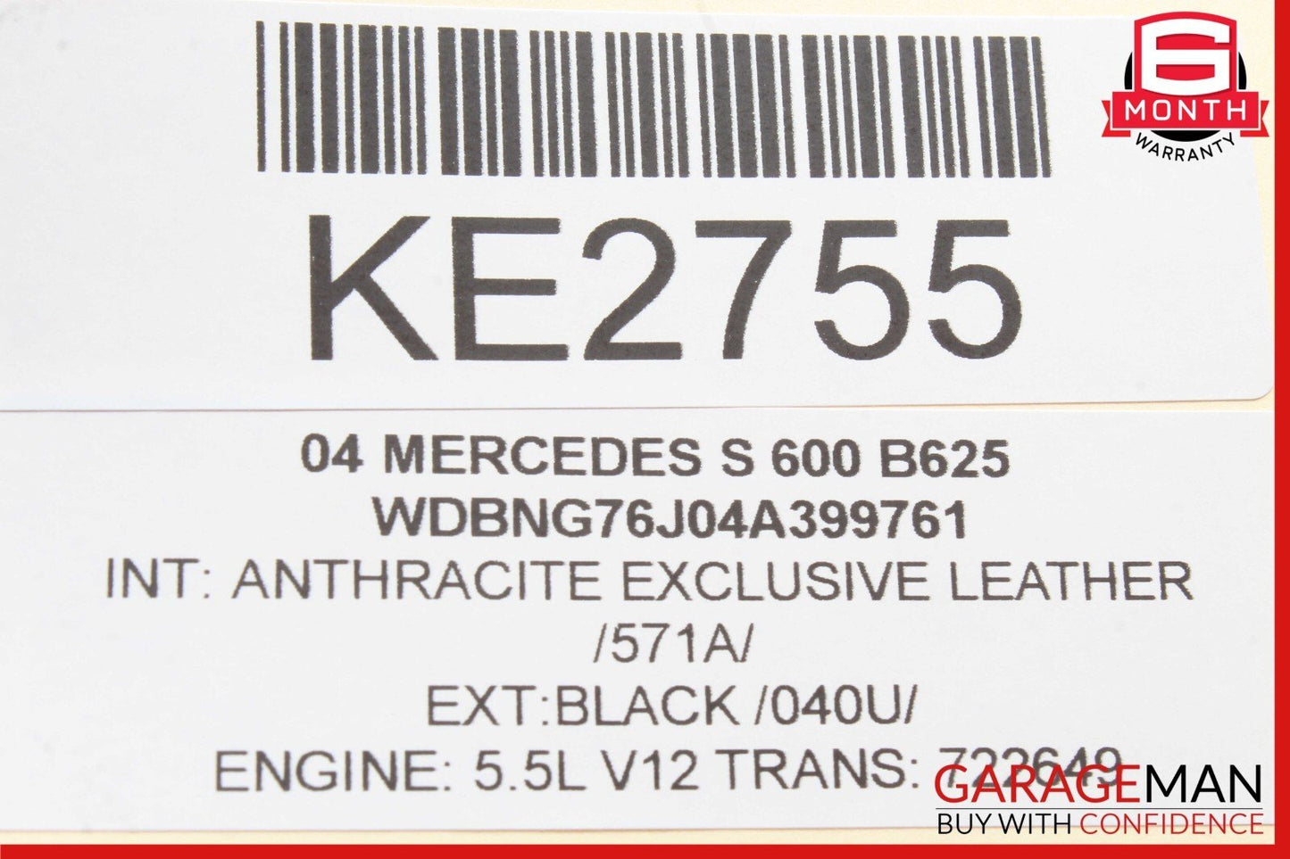 00-12 Mercedes W221 S600 CL500 Front Lumbar Control Switch 2208000878 OEM