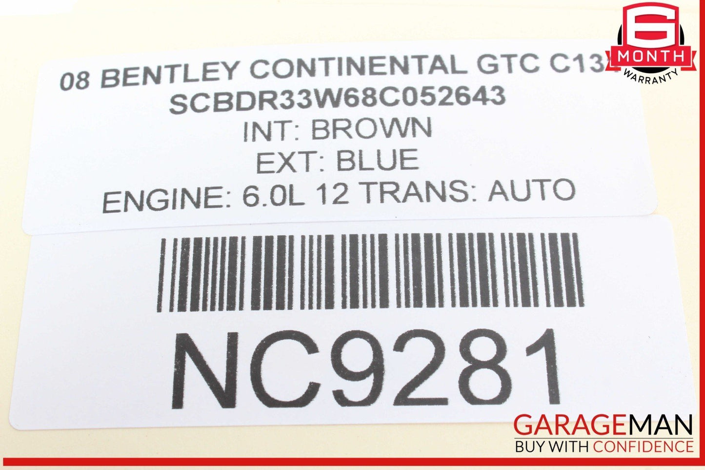 03-12 Bentley Continental GTC Trunk Lid Lock Release Control Load Module OEM