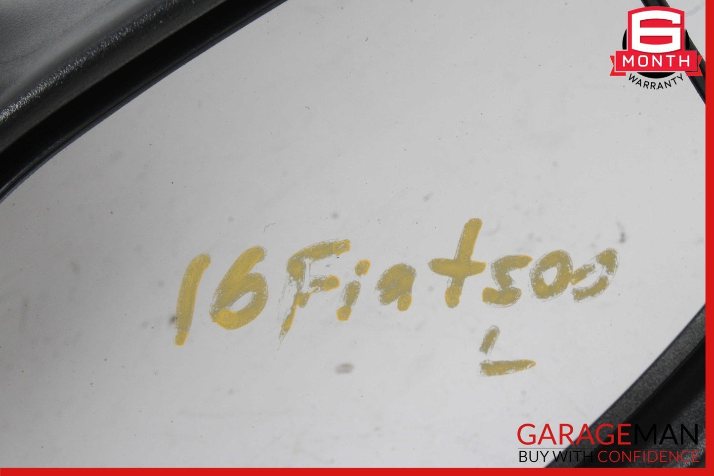 12-19 Fiat 500E Front Left Driver Side Door Rear View Mirror Gray OEM