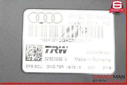 12-18 Audi A6 A7 S7 Electronic Parking Brake Control Module Unit 4H0907801G OEM