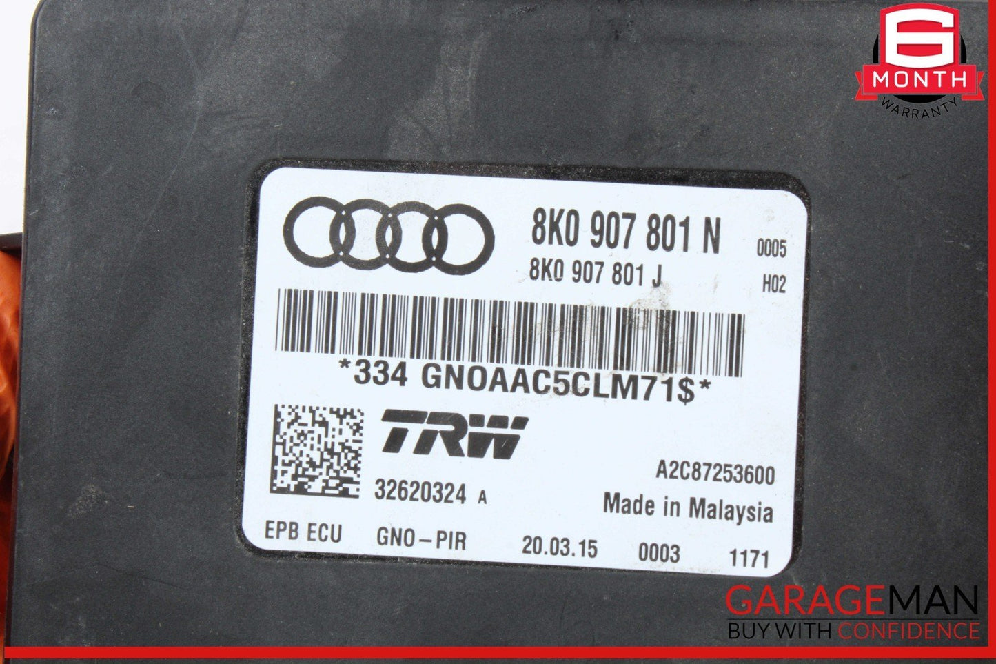 08-17 Audi Q5 SQ5 A4 Parking Brake Control Module Unit 8K0907801N OEM