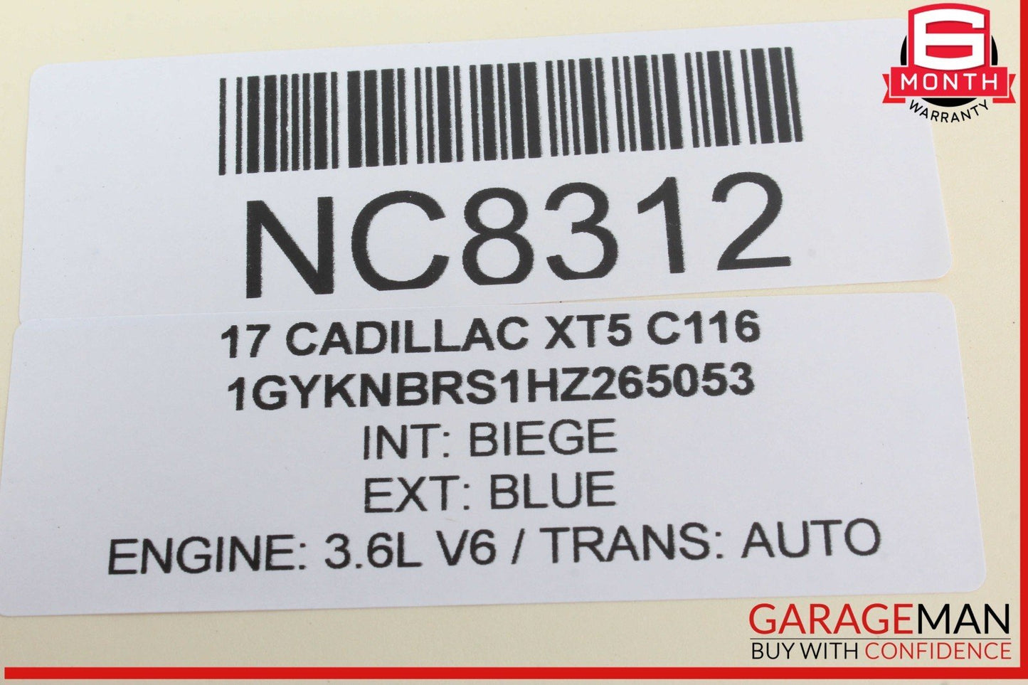 17-20 Cadillac XT5 Rear Right Passenger Side Door Lock Latch Actuator OEM