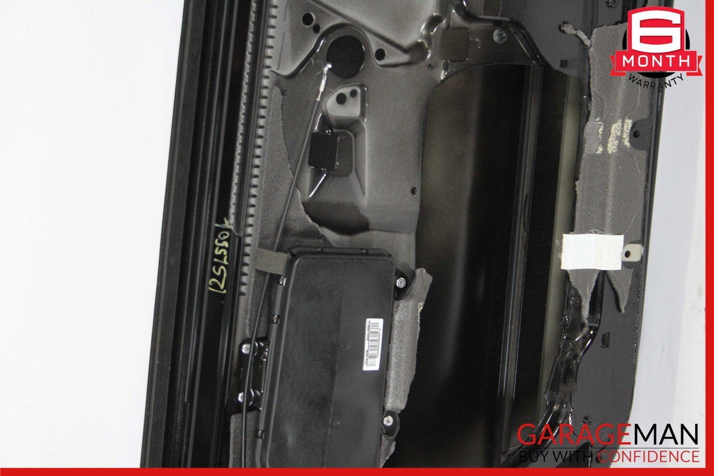 03-12 Mercedes R230 SL550 Front Left Side Exterior Door Shell Frame Panel Black