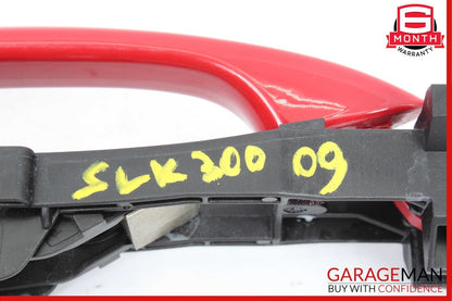 05-11 Mercedes R171 SLK300 Front Right Side Exterior Door Handle Fire Opal Red
