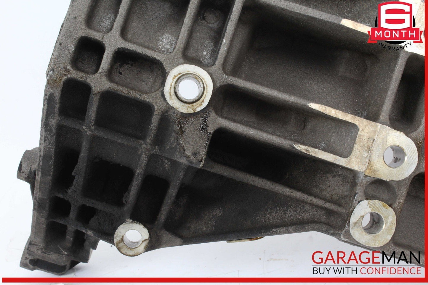 03-06 Porsche Cayenne Turbo 955 Engine Left Side Mount Bracket w/ Motor