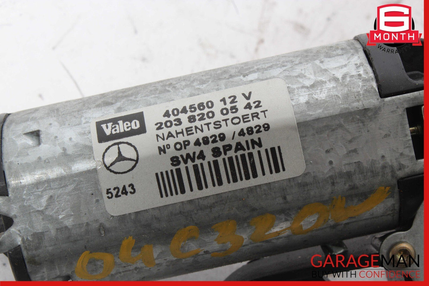 02-05 Mercedes W203 C320 C240 Wagon Rear Windshield Wiper Motor 2038200542 OEM