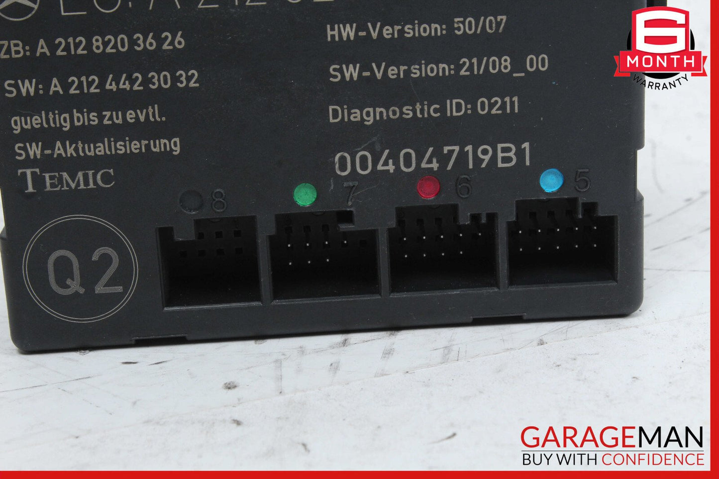 08-18 Mercedes W212 E350 C300 E400 Front Right Side Door Control Module OEM