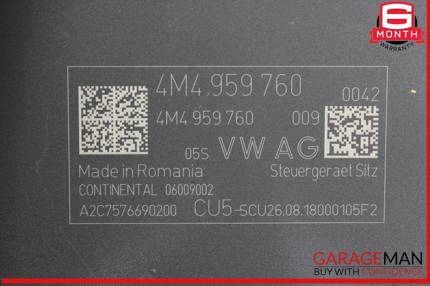 18-25 Audi Q7 Q5 Front Left Driver Side Seat Memory Adjustment Control Module