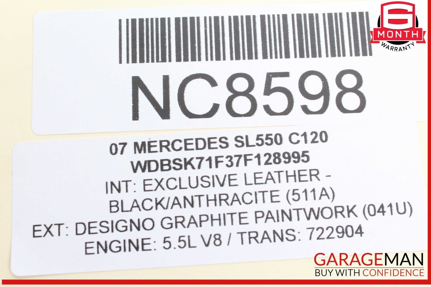 06-13 Mercedes R230 SL550 CLS550 R350 E350 TPMS Tire Pressure Control Module OEM