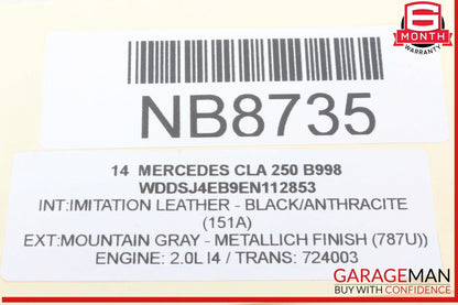 14-19 Mercedes W117 CLA250 GLA250 Engine Starter Motor 2709060700 OEM