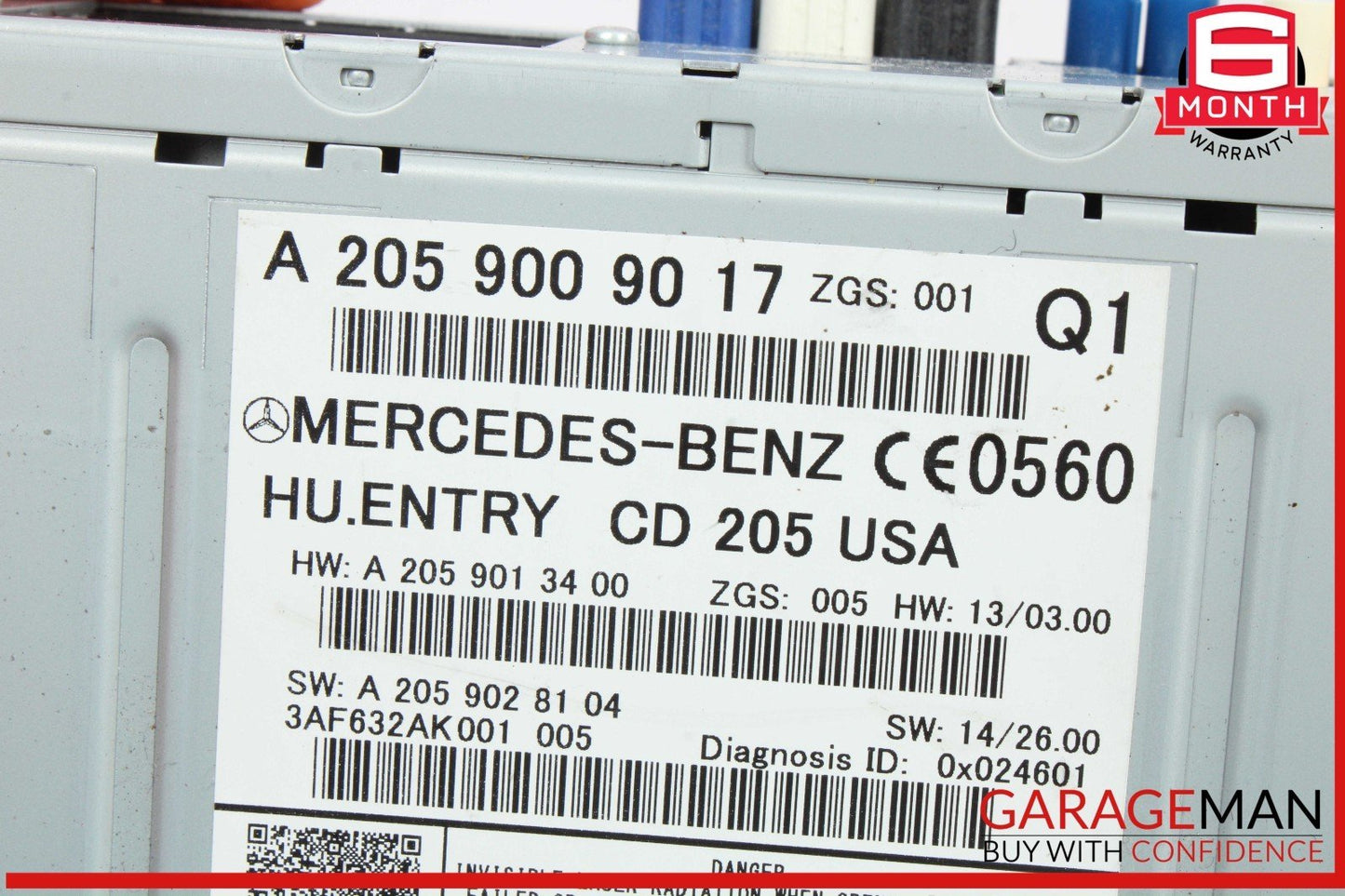 15-18 Mercedes W205 C300 4MATIC AM/FM CD Player Radio Receiver Module OEM