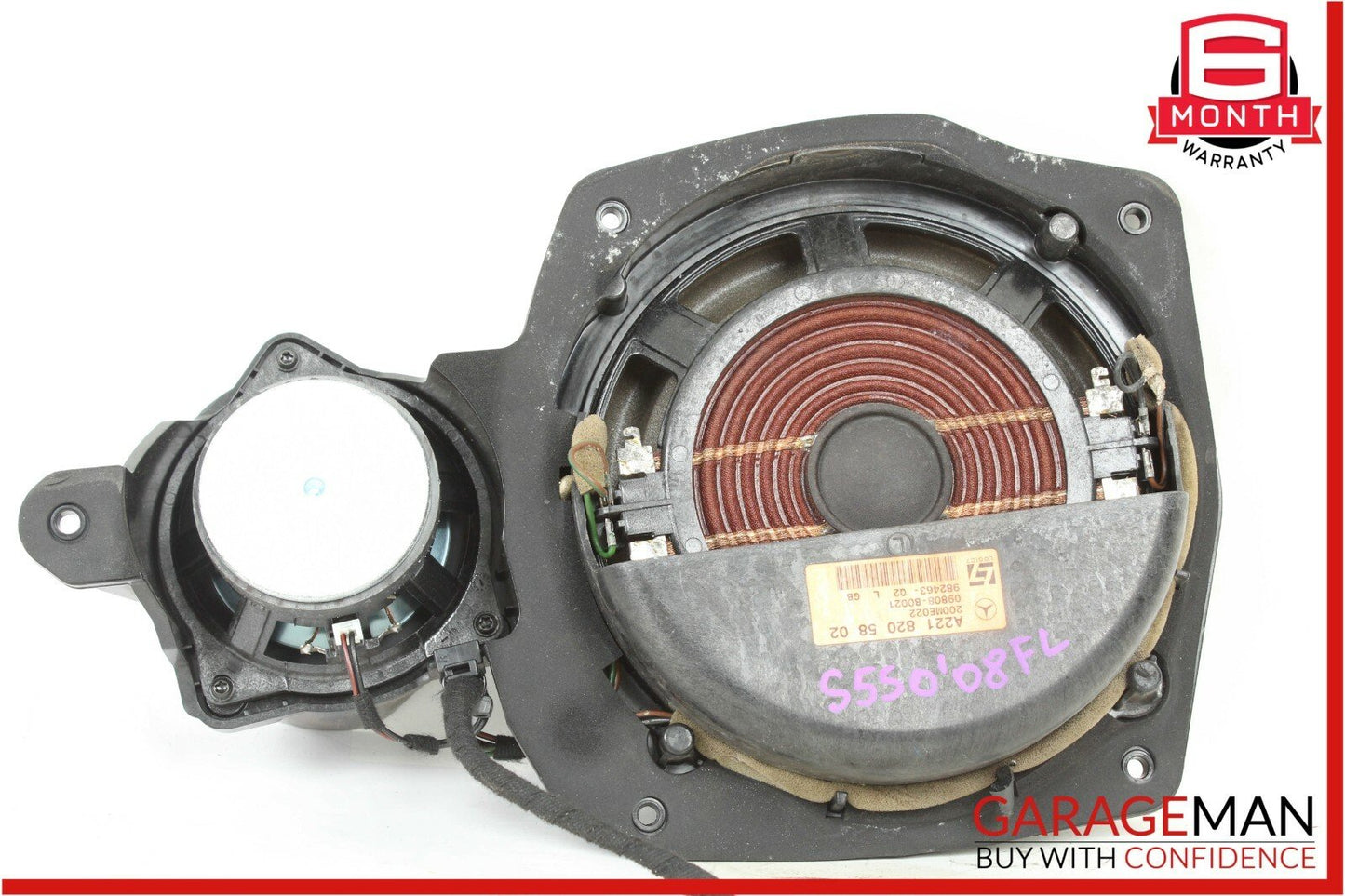 07-09 Mercedes W221 S550 Logic 7 Front Left & Right Door Speaker Speakers Set