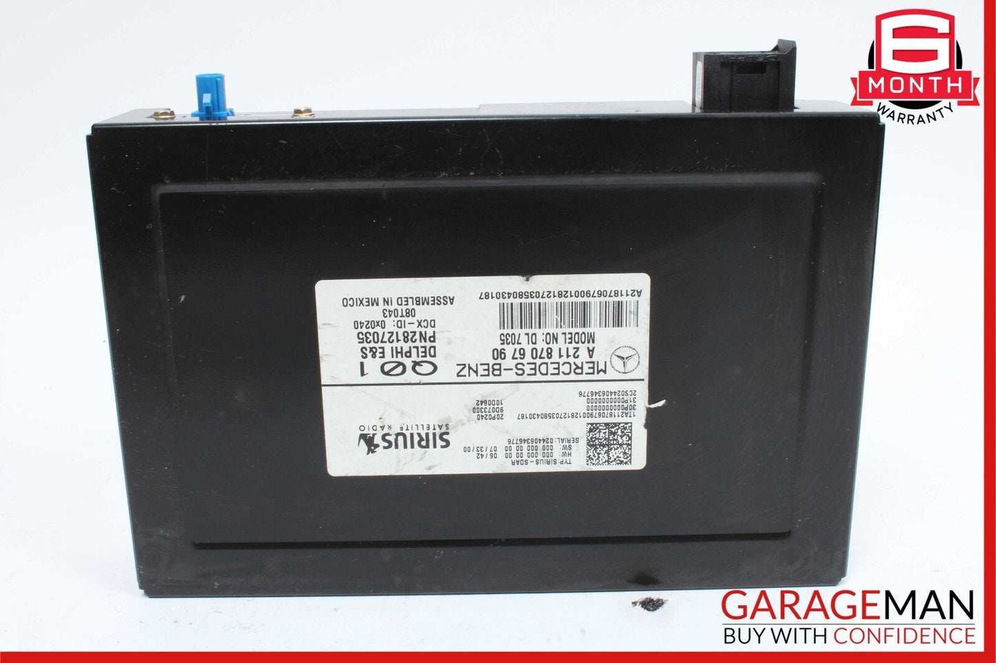 03-09 Mercedes W251 R350 ML320 CL550 Sirius Satellite Radio Receiver OEM