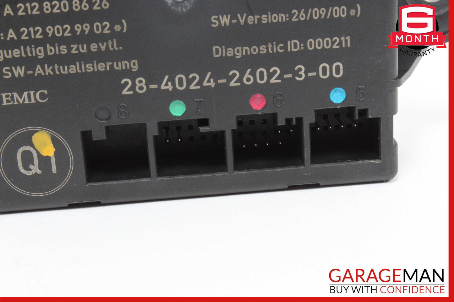 08-18 Mercedes W204 C350 E350 E550 Rear Right Side Door Control Module Unit
