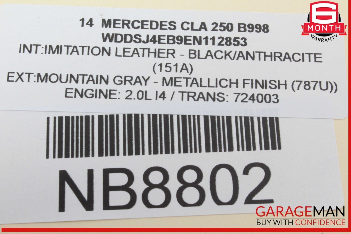 12-20 Mercedes W117 CLA250 SLK350 Hand Parking Brake Control Module Unit OEM