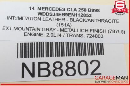 12-20 Mercedes W117 CLA250 SLK350 Hand Parking Brake Control Module Unit OEM
