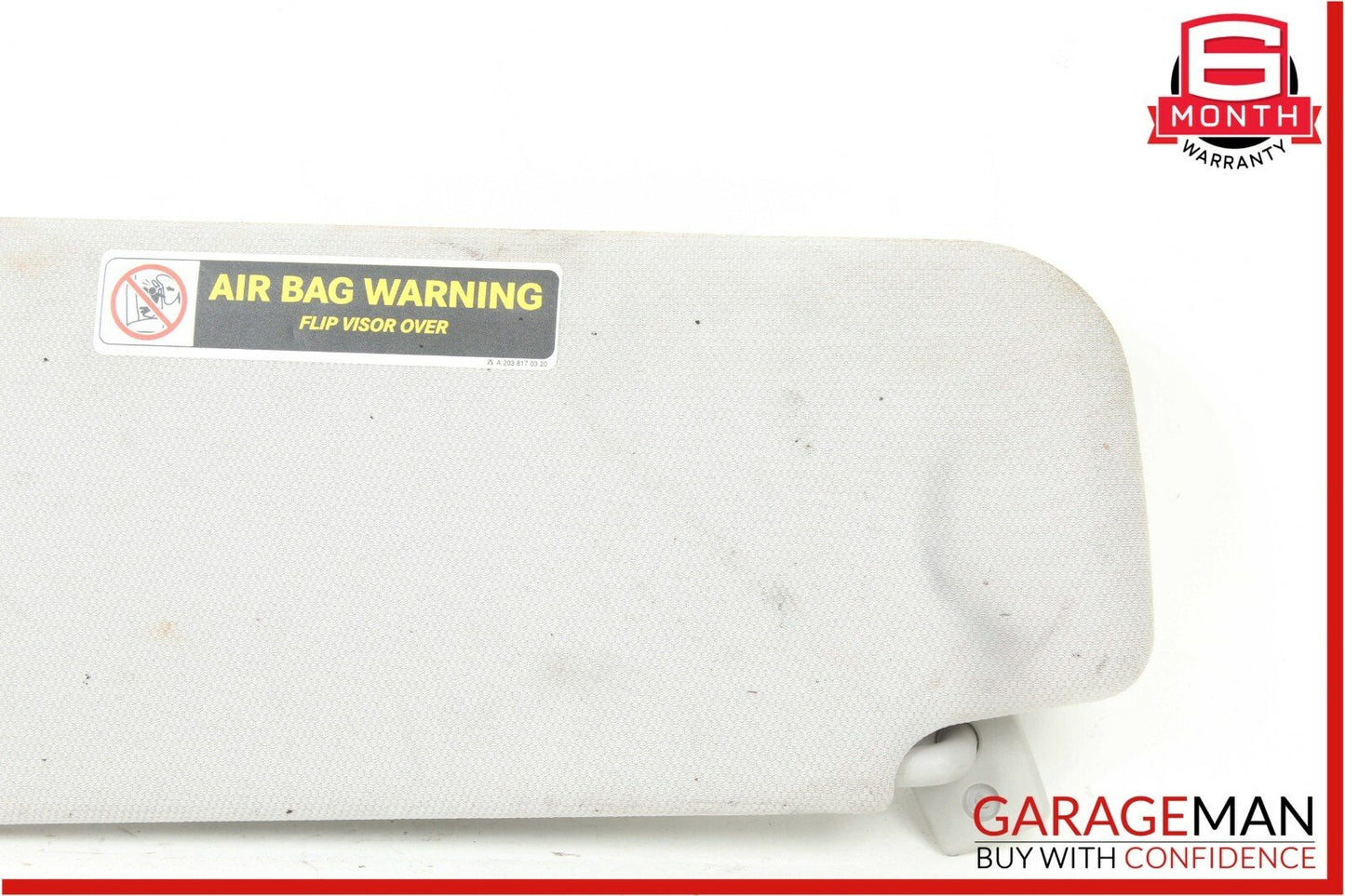 06-11 Mercedes W219 CLS500 Front Right Side Sunvisor Sun Visor Shade Gray OEM