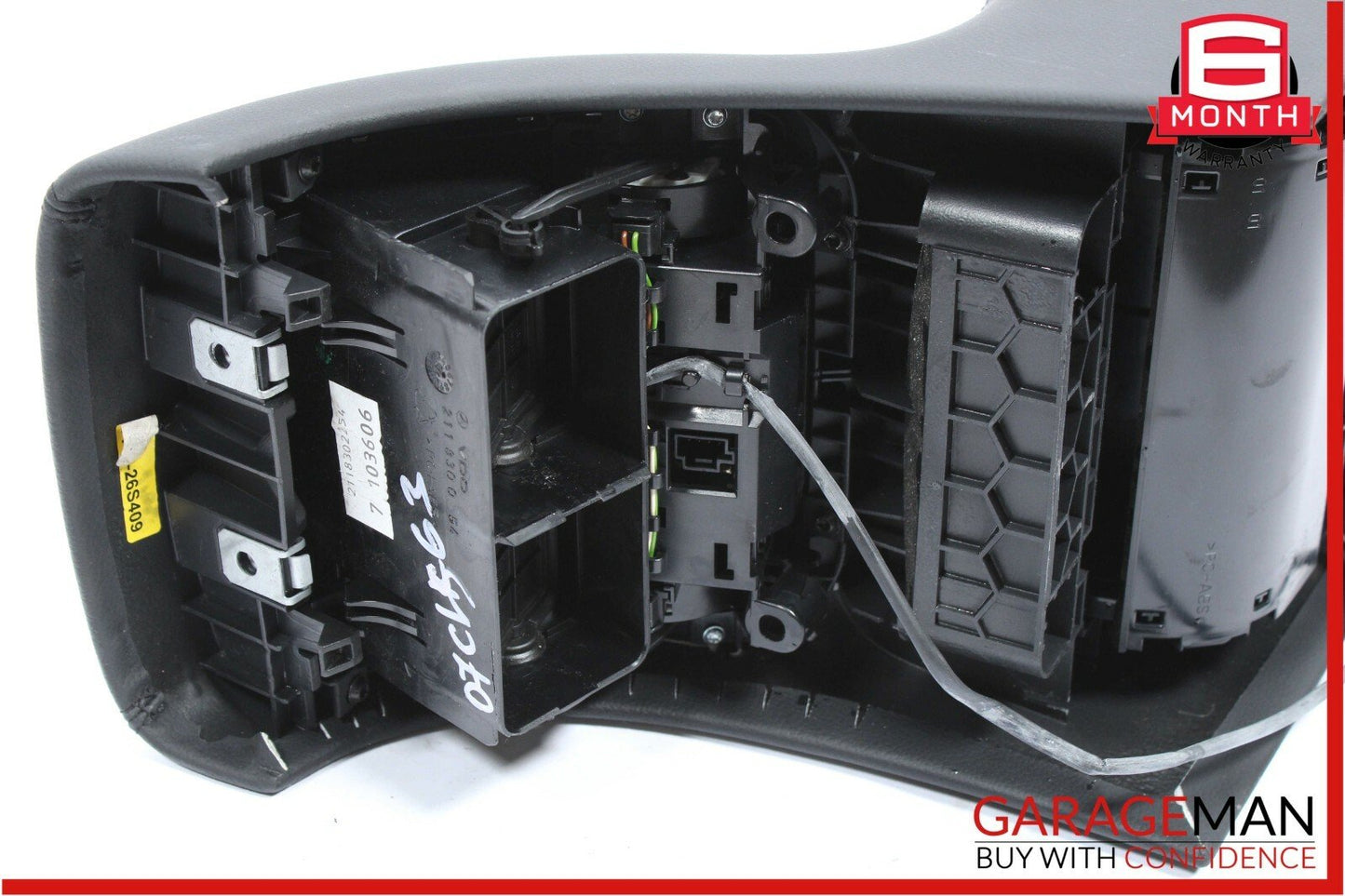 06-11 Mercedes W219 CLS550 Rear Center Console Armrest Storage Tray Assembly