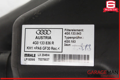 12-18 Audi A6 Engine Air Cleaner Intake Housing Filter Box 4G0133836R OEM