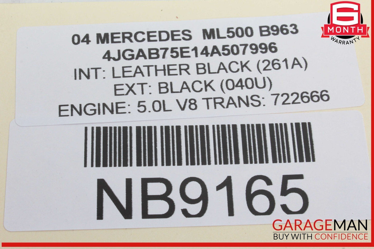 98-05 Mercedes W163 ML350 Front Left Side Bumper Fog Light Foglight Lamp OEM