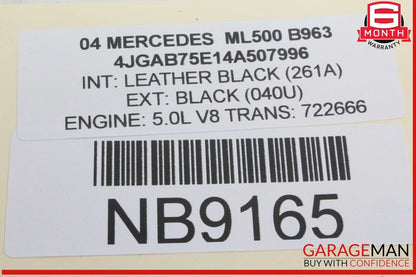 98-05 Mercedes W163 ML350 Front Left Side Bumper Fog Light Foglight Lamp OEM