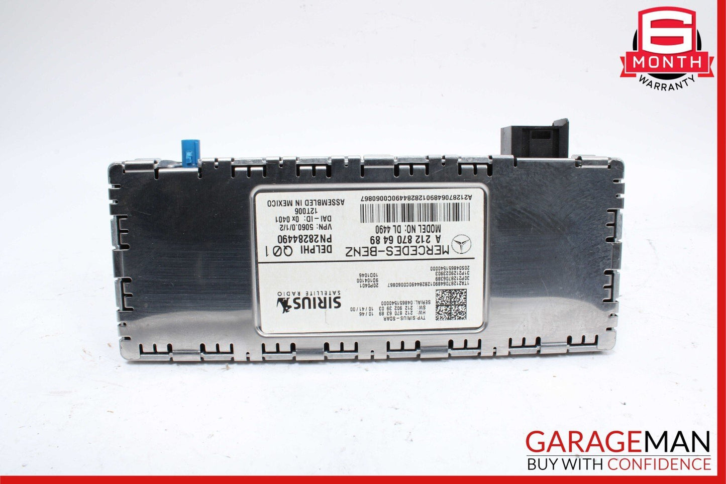 10-17 Mercedes R172 SLK350 E550 Sirius Satellite Radio Receiver 2128706489 OEM