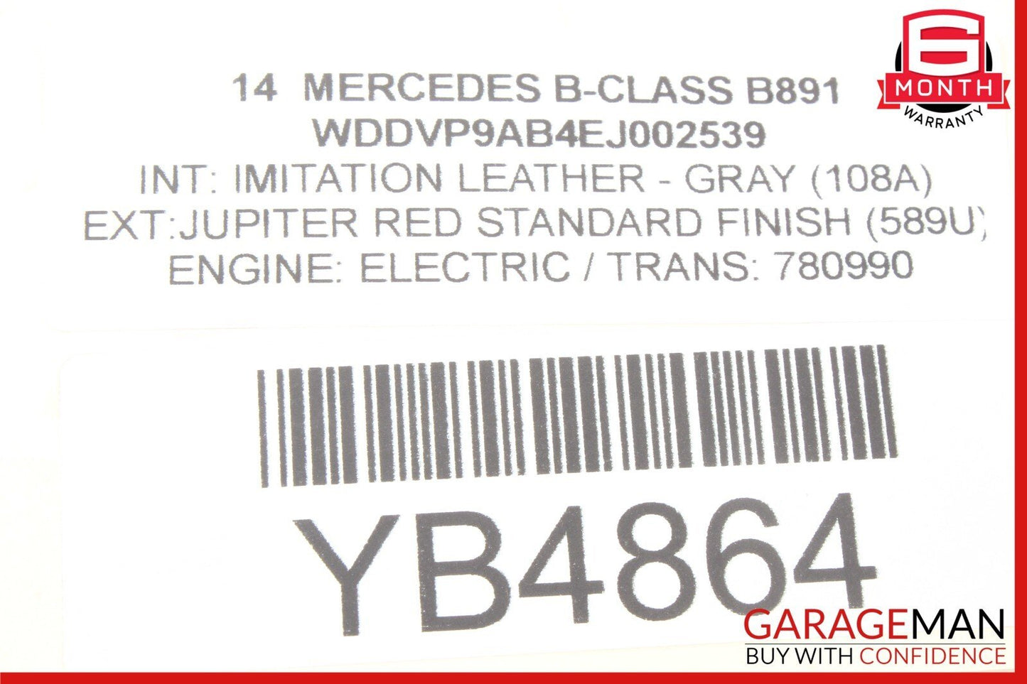 12-19 Mercedes B-Class W242 W246 CLA250 Rear Left or Right Upper Control Arm OEM