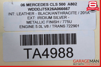 06-09 Mercedes W219 CLS500 Windshield Washer Reservoir Filler Neck 2118600064