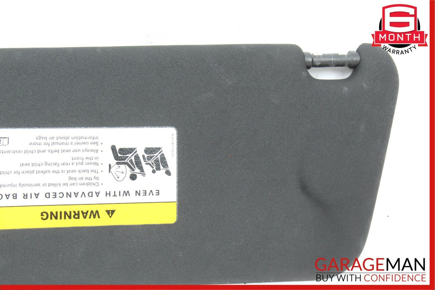 08-14 Mercedes W204 C300 C350 Front Right Sunvisor Sun Visor Black OEM