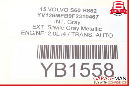 14-18 Volvo S60 Front Left Side Frame Rail End Bracket Subframe Extension OEM