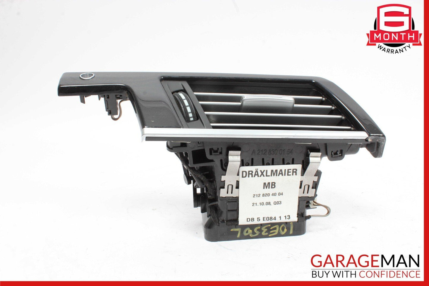 10-13 Mercedes W212 E350 E250 Front Left Dash AC A/C Air Vent Grille Trim Wood