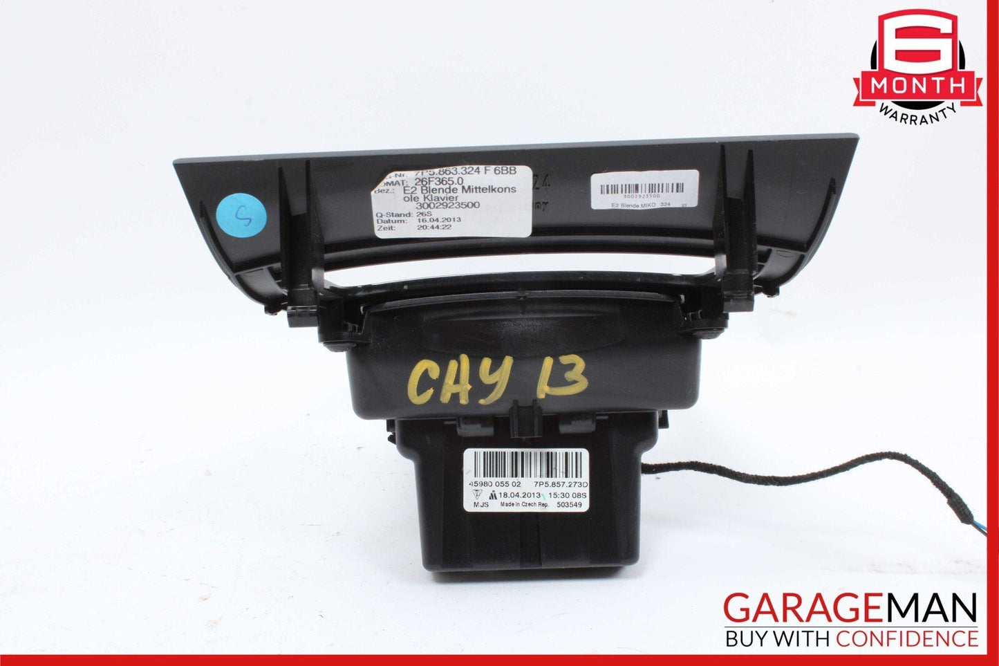 11-17 Porsche Cayenne 958 Center Console Gear Shift Shifter Trim Cover Panel OEM
