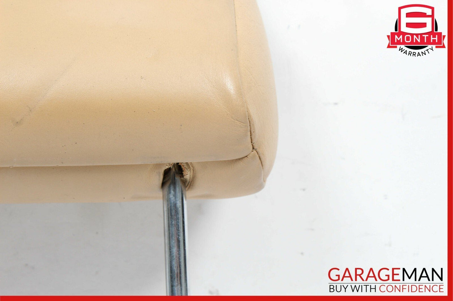 79-91 Mercedes W126 420SEL Front Left / Right Side Seat Headrest Head Rest Brown