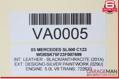03-12 Mercedes R230 SL500 CL600 Front Left Side Door Window Regulator Motor OEM