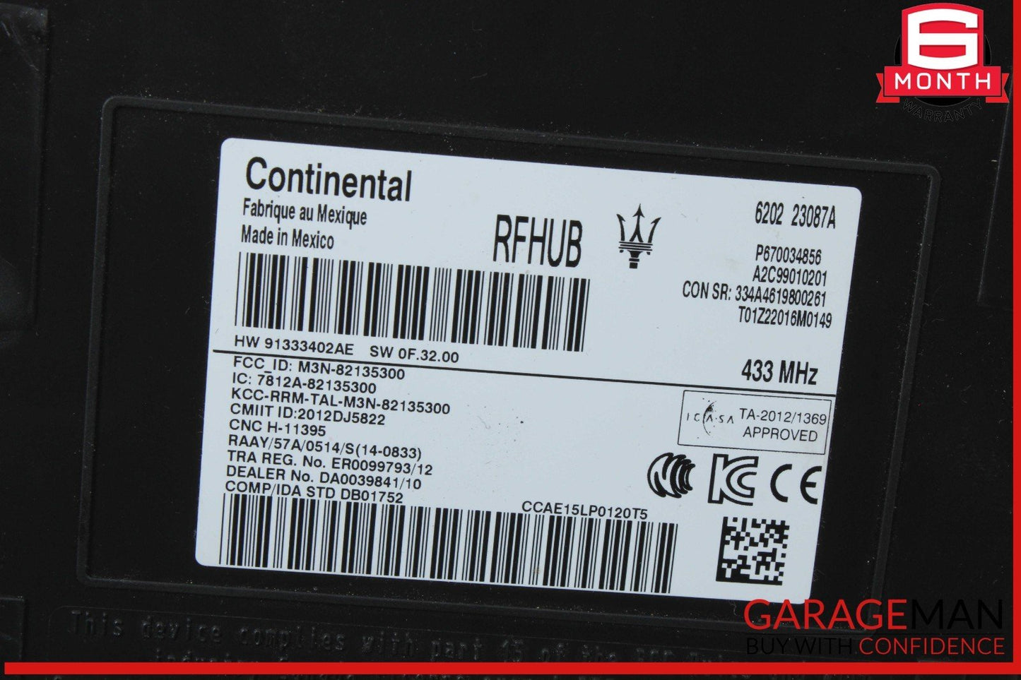 14-20 Maserati Ghibli Levante Passive Entry RF Hub Control Module ECU OEM