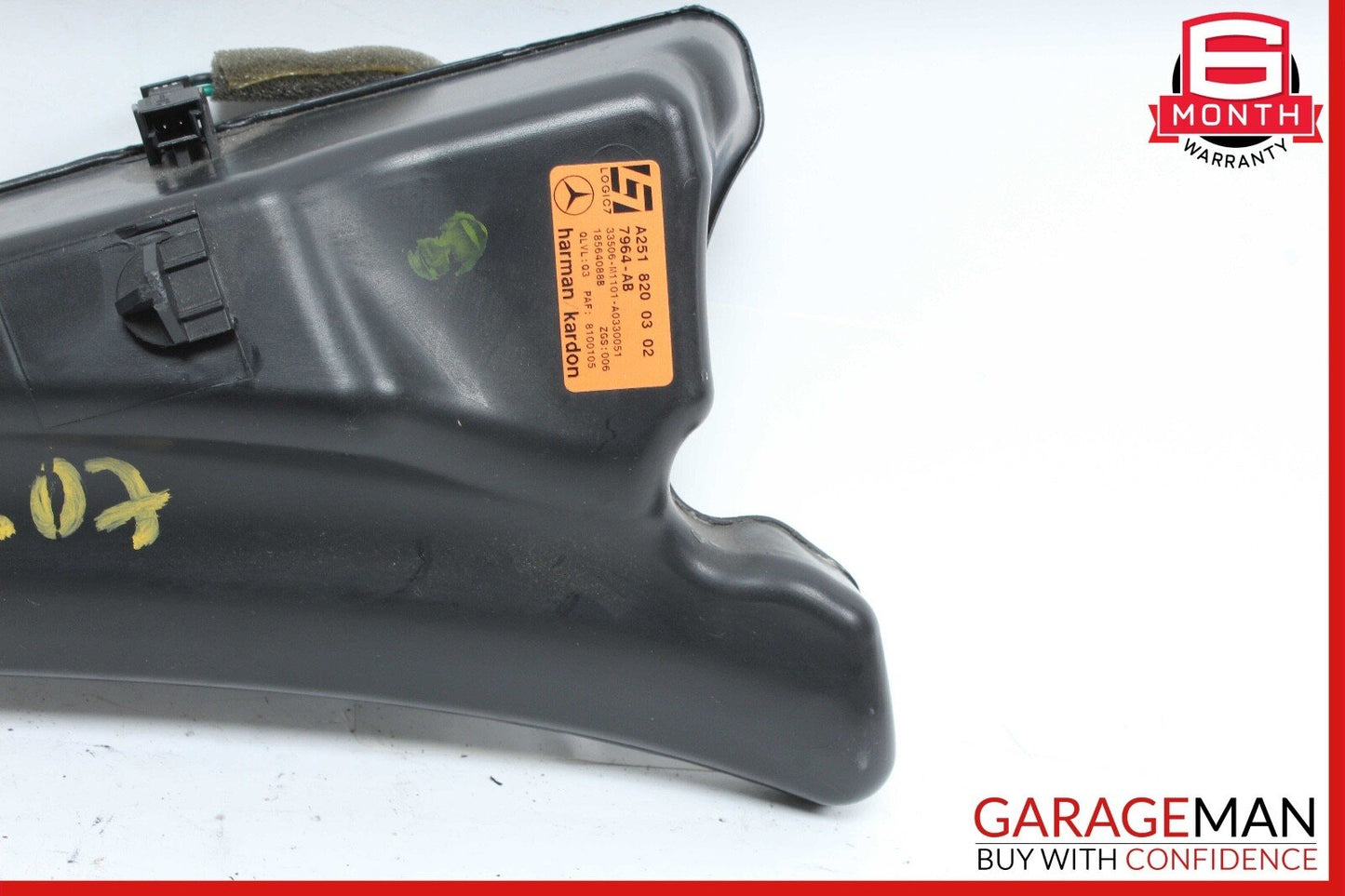 06-12 Mercedes W251 R350 R500 Rear Left Side Harman Kardon Pillar Speaker OEM
