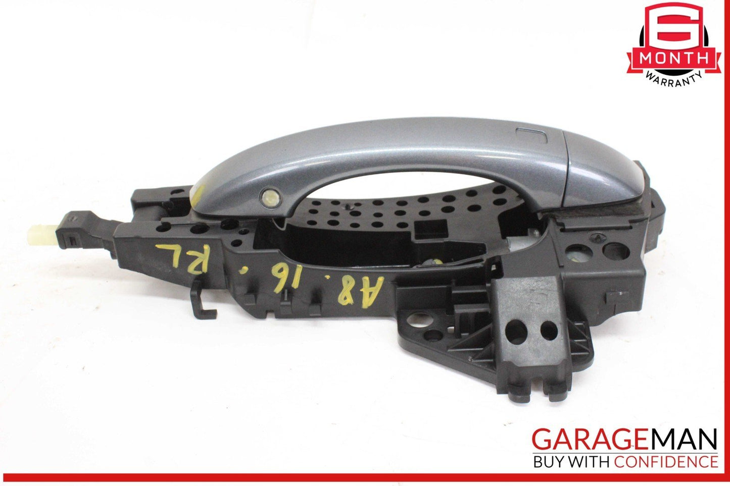 11-18 Audi A8 S8 Rear Left Driver Side Exterior Door Handle Gray 4H0839885 OEM