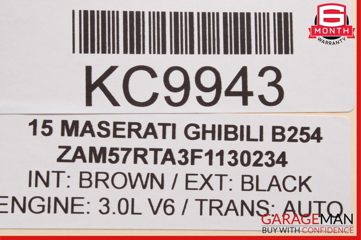 14-17 Maserati Ghibli Front Right Seat Lumbar Power Switch Control Module Unit