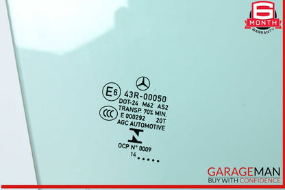 14-19 Mercedes W117 CLA250 Front Right Door Window Auto Glass OEM