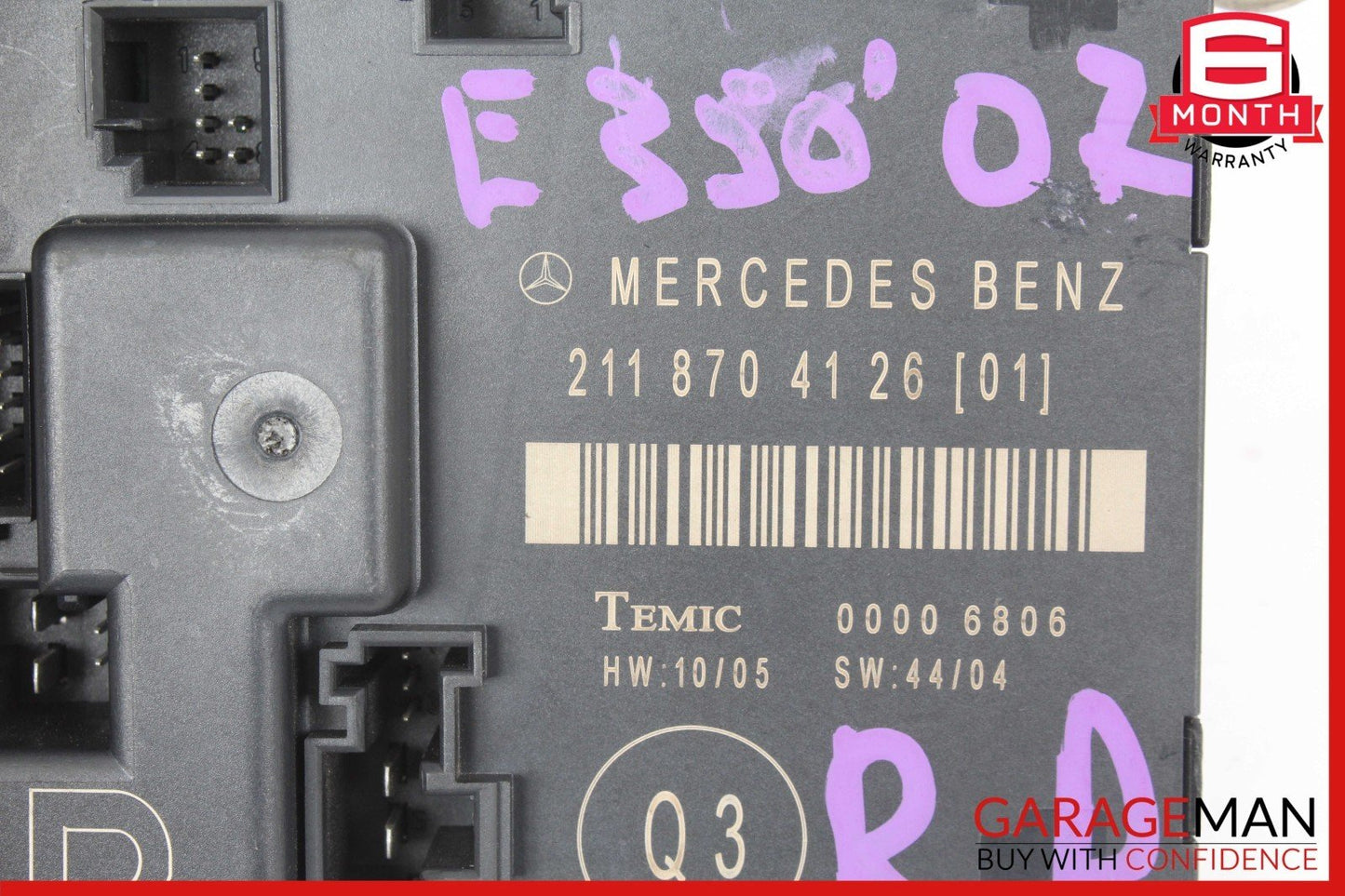 03-09 Mercedes W211 E350 E550 Rear Right Side Door Control Module Unit OEM