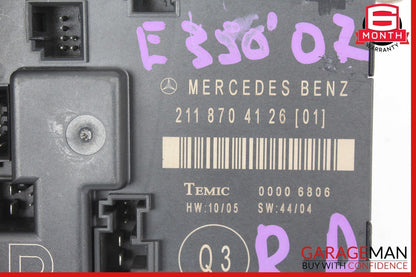 03-09 Mercedes W211 E350 E550 Rear Right Side Door Control Module Unit OEM