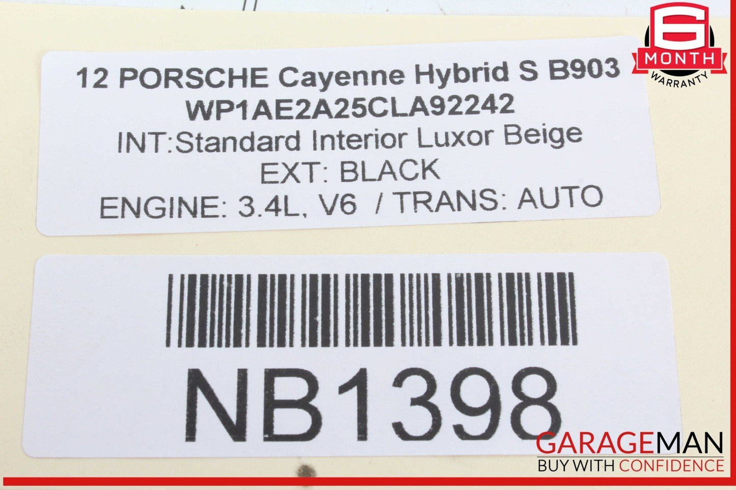 11-18 Porsche Cayenne 958 S Front Right or Left Side Axle CV Shaft OEM