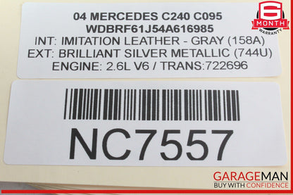 01-07 Mercedes W203 C240 C350 Rear Right Side Door Control Module 2038202285