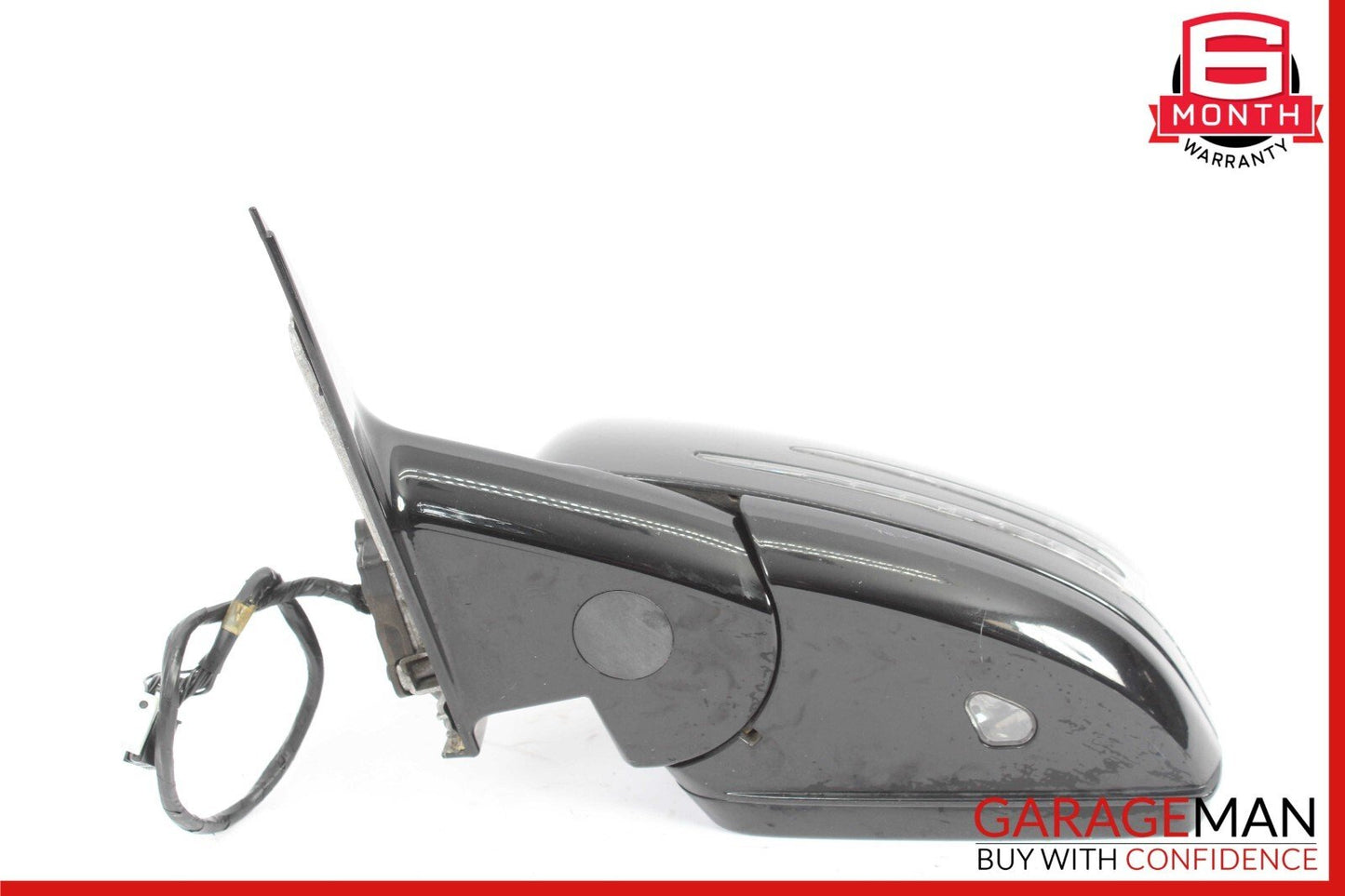 10-13 Mercedes W221 S400 S600 Front Left Side Mirror Door Rear View Black OEM