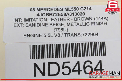 06-13 Mercedes W164 ML550 Front Right Side Door Lock Latch Actuator OEM