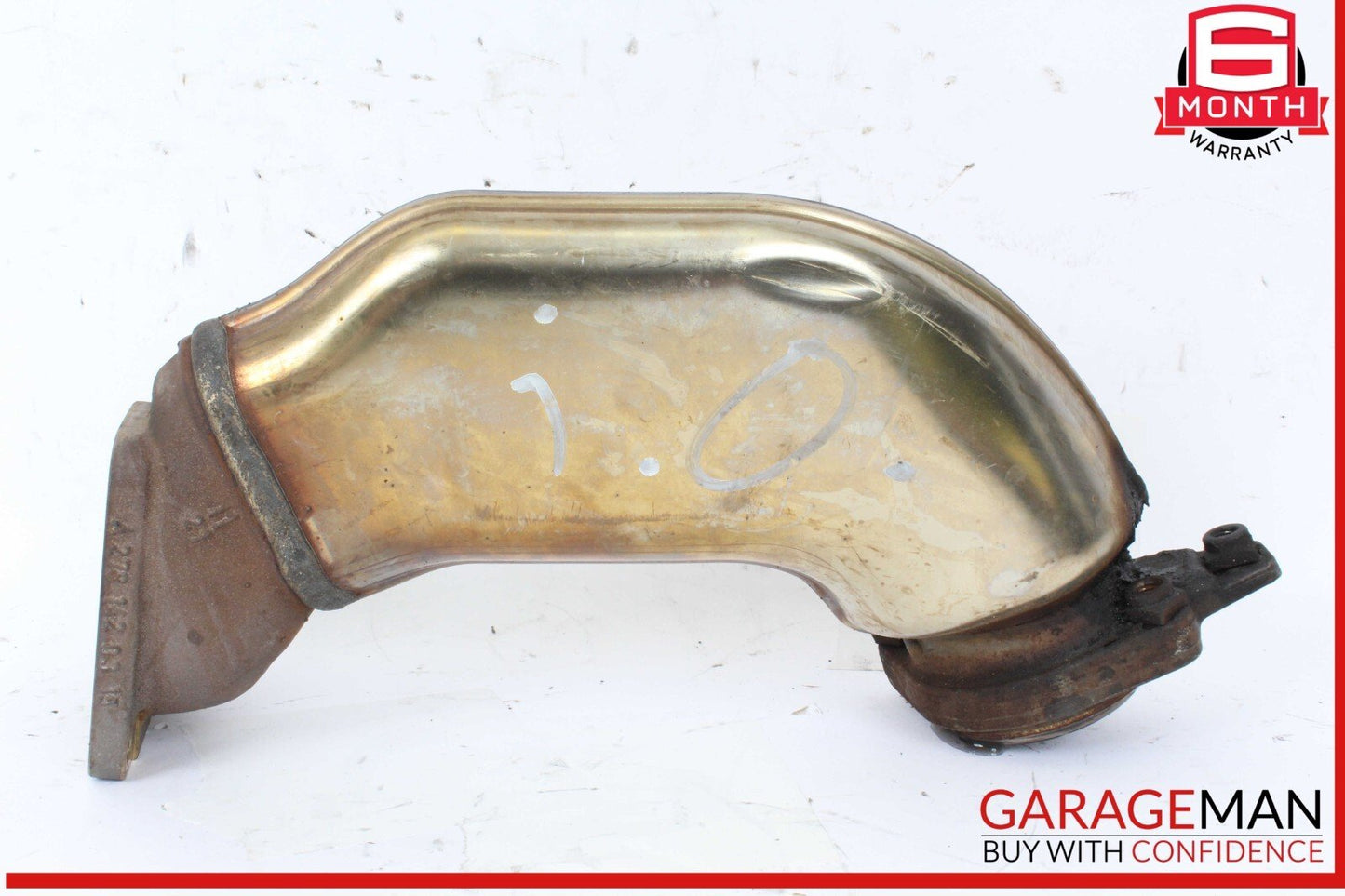 12-18 Mercedes W218 CLS550 4.6L Left Exhaust Pipe Adapter 2781400908 OEM