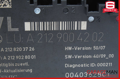 08-18 Mercedes W212 E350 C250 SLK350 Front Left Side Door Control Module Unit